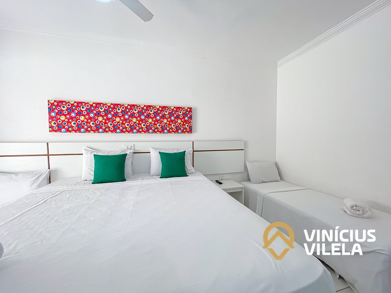 Flat térreo com 1Q a aprox. 400m Praia Taperapuã