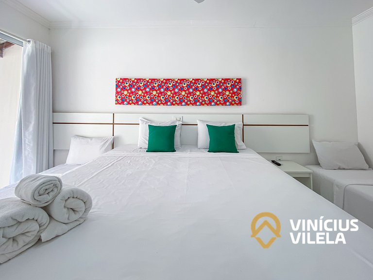 Flat térreo com 1Q a aprox. 400m Praia Taperapuã