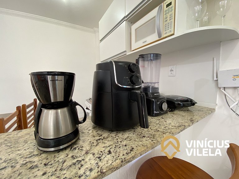 Flat térreo com 1Q a aprox. 400m Praia Taperapuã