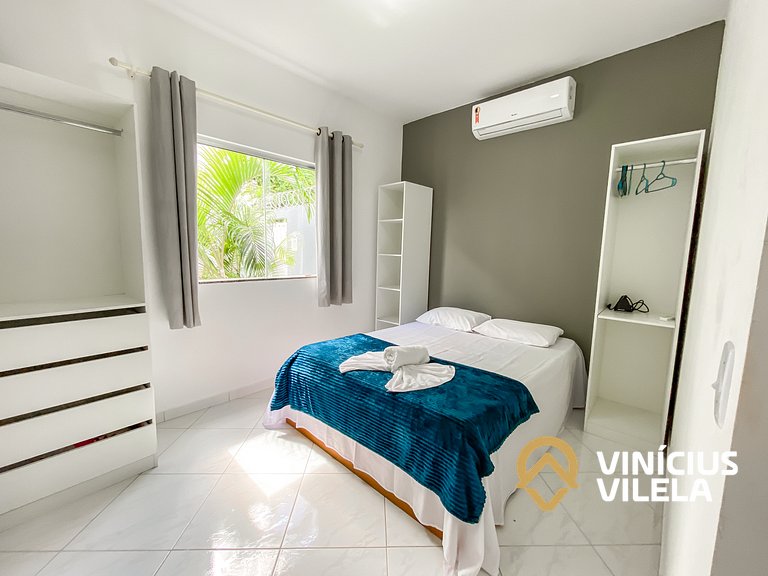 Apê Terreo 2Q 100m da Barraca Gaúcho com piscina