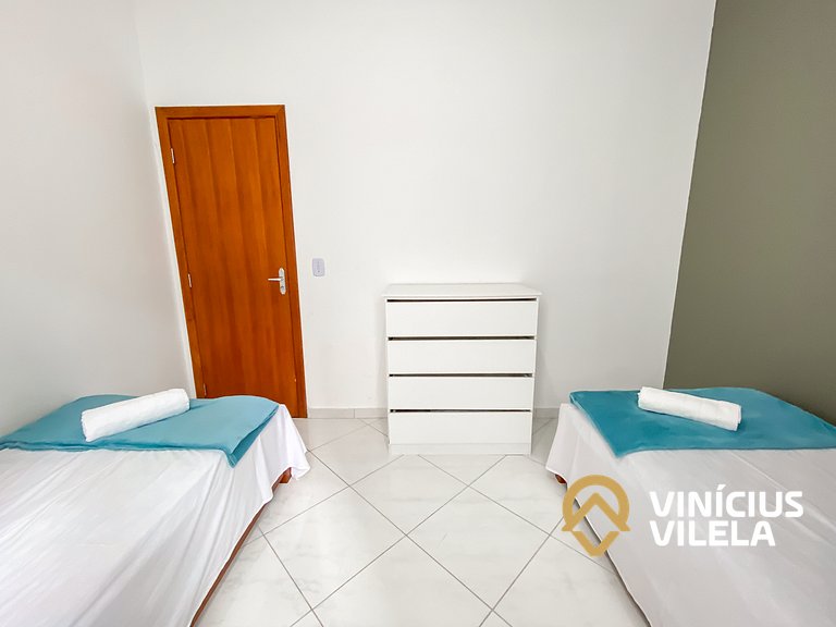 Apê Terreo 2Q 100m da Barraca Gaúcho com piscina