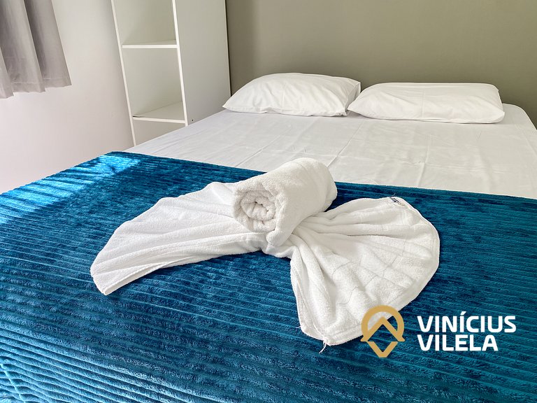 Apê Terreo 2Q 100m da Barraca Gaúcho com piscina