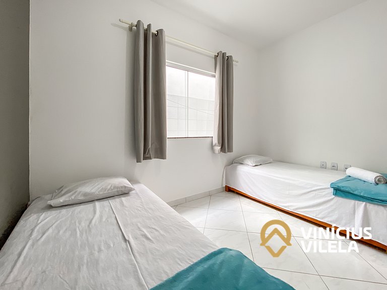 Apê Terreo 2Q 100m da Barraca Gaúcho com piscina