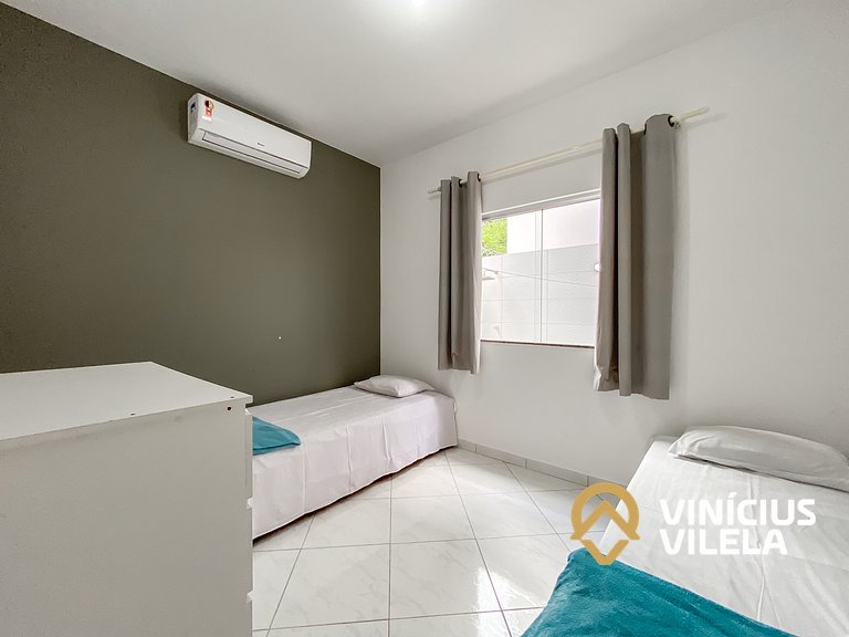 Apê Terreo 2Q 100m da Barraca Gaúcho com piscina