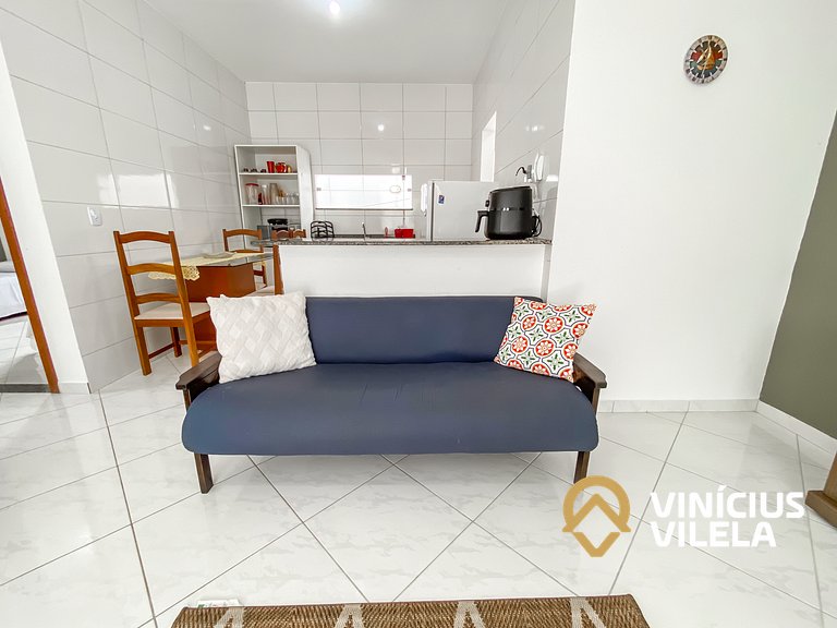 Apê Terreo 2Q 100m da Barraca Gaúcho com piscina