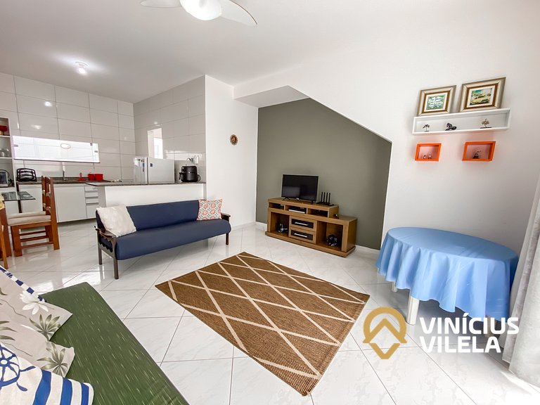 Apê Terreo 2Q 100m da Barraca Gaúcho com piscina