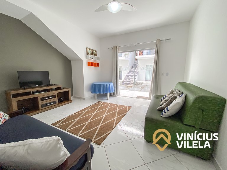 Apê Terreo 2Q 100m da Barraca Gaúcho com piscina