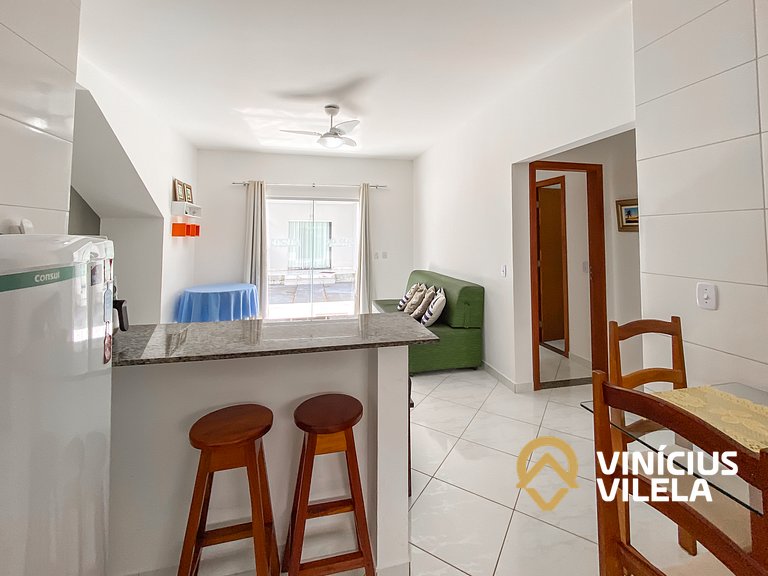 Apê Terreo 2Q 100m da Barraca Gaúcho com piscina