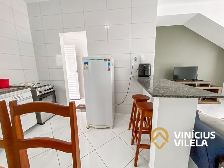 Apê Terreo 2Q 100m da Barraca Gaúcho com piscina