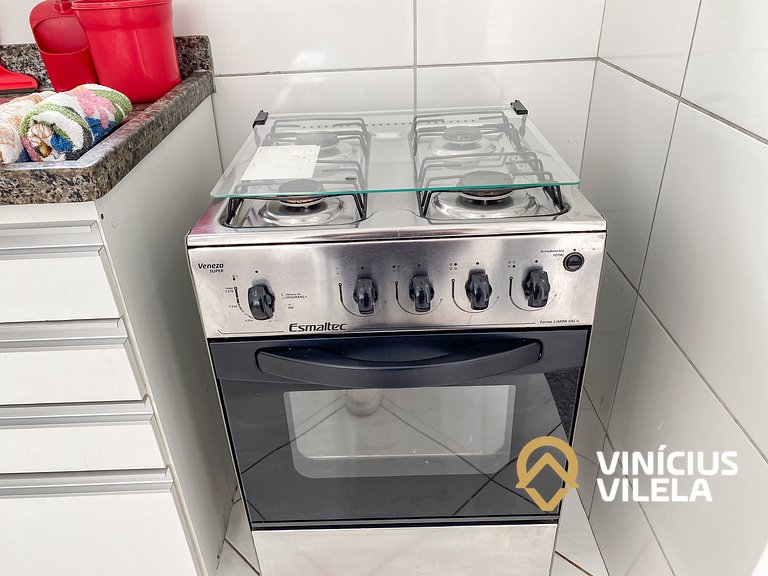 Apê Terreo 2Q 100m da Barraca Gaúcho com piscina