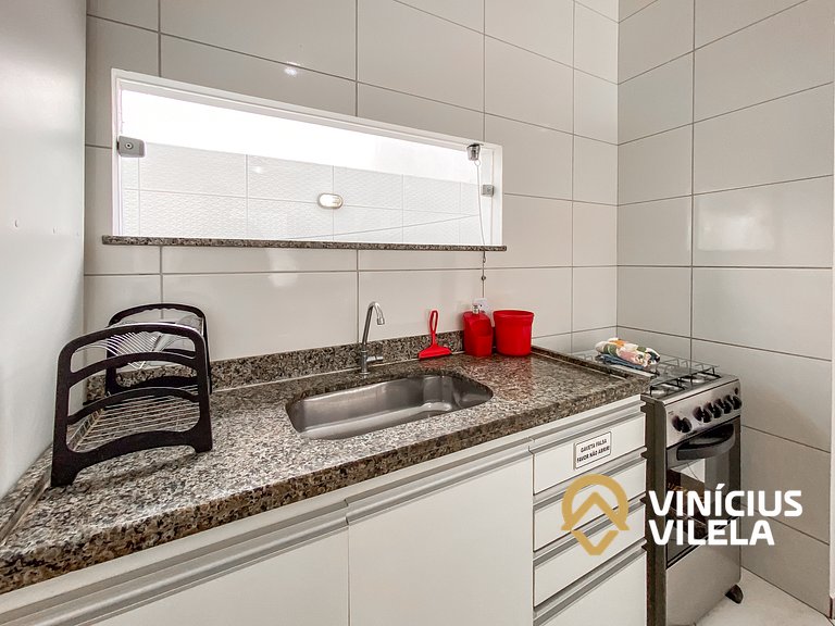 Apê Terreo 2Q 100m da Barraca Gaúcho com piscina