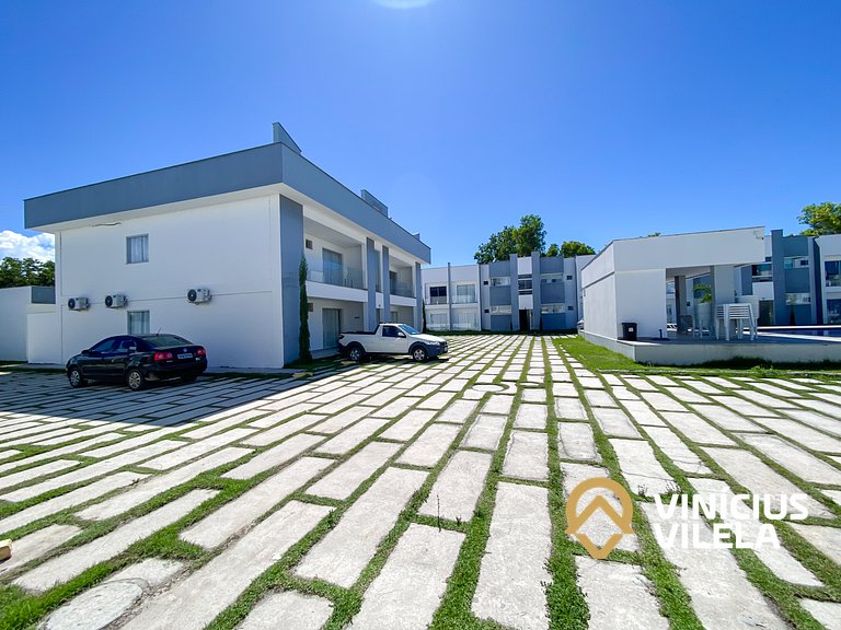 Apto 2Q + Ar condicionado próximo a praia do Mutá