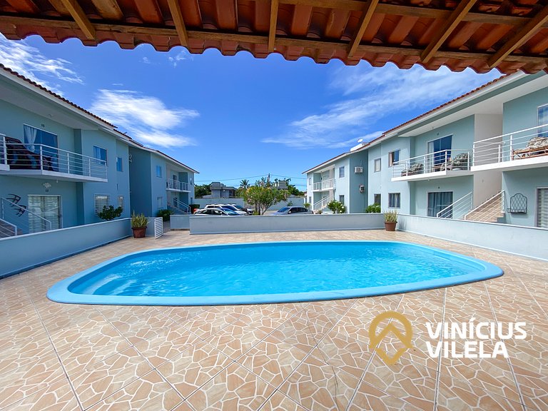 Apê Terreo 2Q+AR prox. Barraca Gaúcho(com piscina)