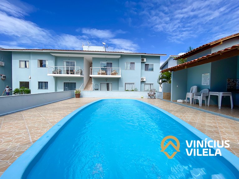 Apê Terreo 2Q+AR prox. Barraca Gaúcho(com piscina)