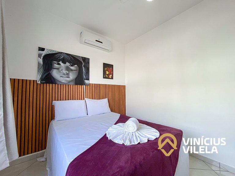Apê Terreo 2Q+AR prox. Barraca Gaúcho(com piscina)