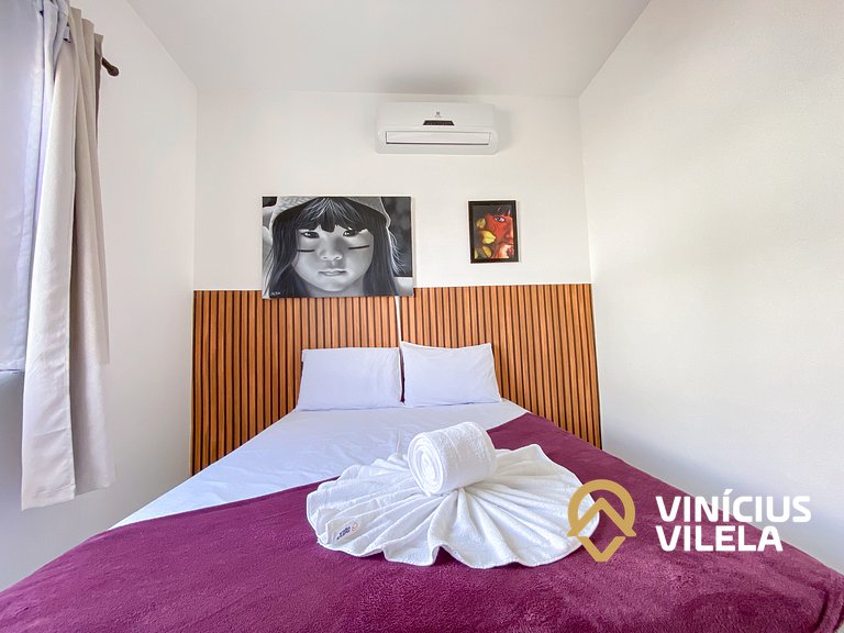 Apê Terreo 2Q+AR prox. Barraca Gaúcho(com piscina)