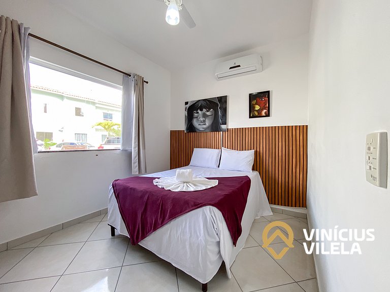 Apê Terreo 2Q+AR prox. Barraca Gaúcho(com piscina)
