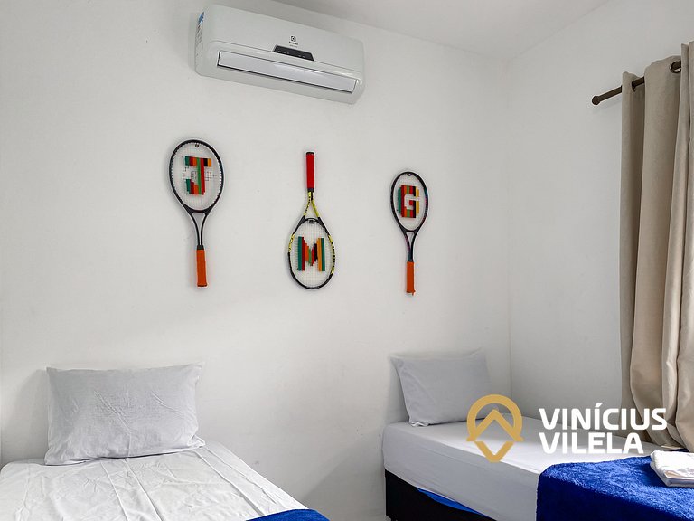 Apê Terreo 2Q+AR prox. Barraca Gaúcho(com piscina)