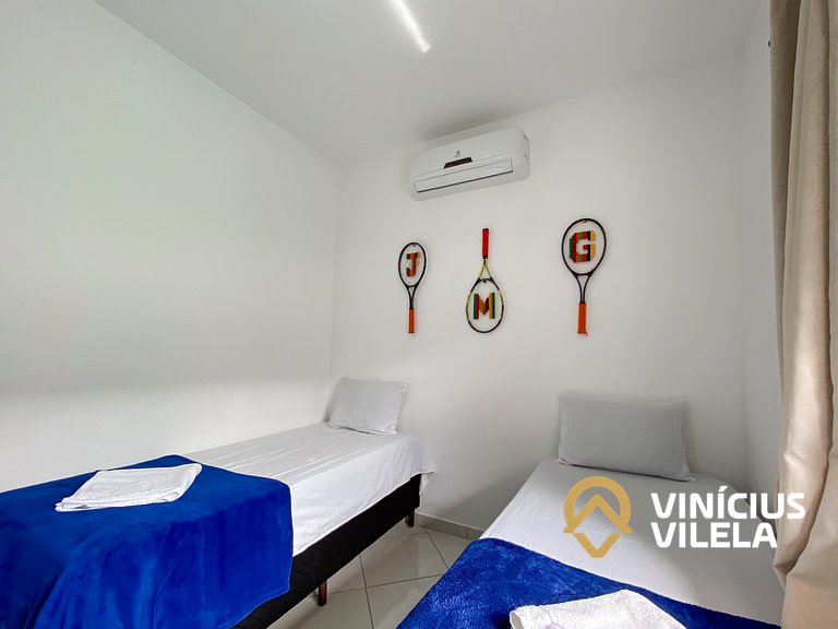 Apê Terreo 2Q+AR prox. Barraca Gaúcho(com piscina)