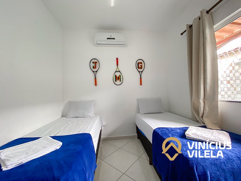Apê Terreo 2Q+AR prox. Barraca Gaúcho(com piscina)