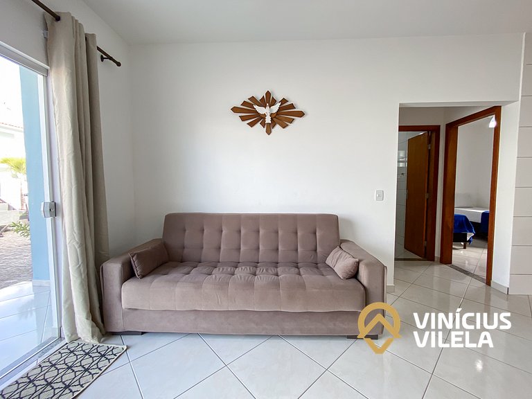 Apê Terreo 2Q+AR prox. Barraca Gaúcho(com piscina)