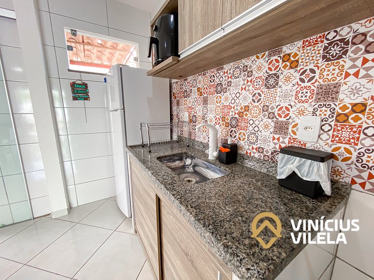 Apê Terreo 2Q+AR prox. Barraca Gaúcho(com piscina)