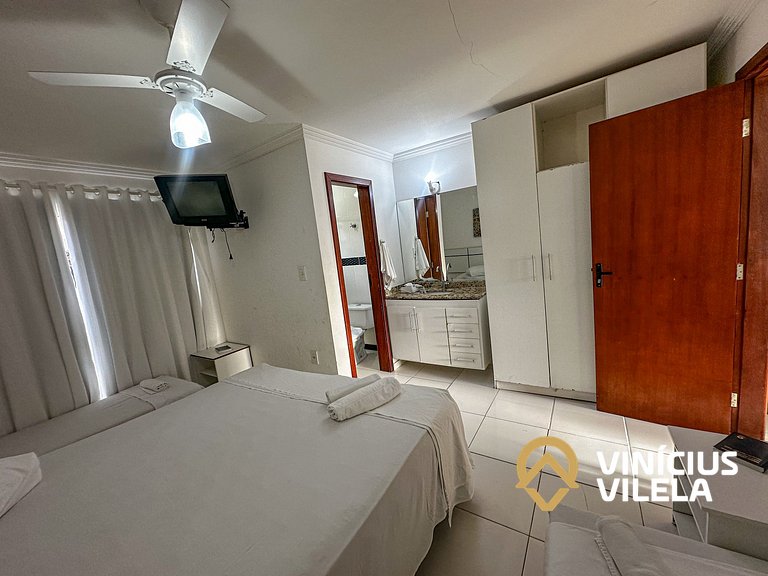 Taperapuã | Flat com Piscina e Sauna
