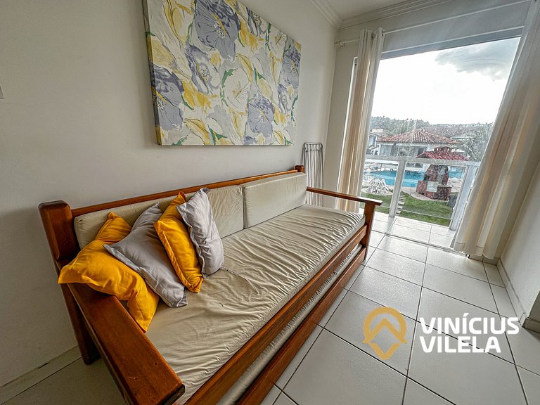 Taperapuã | Flat com Piscina e Sauna