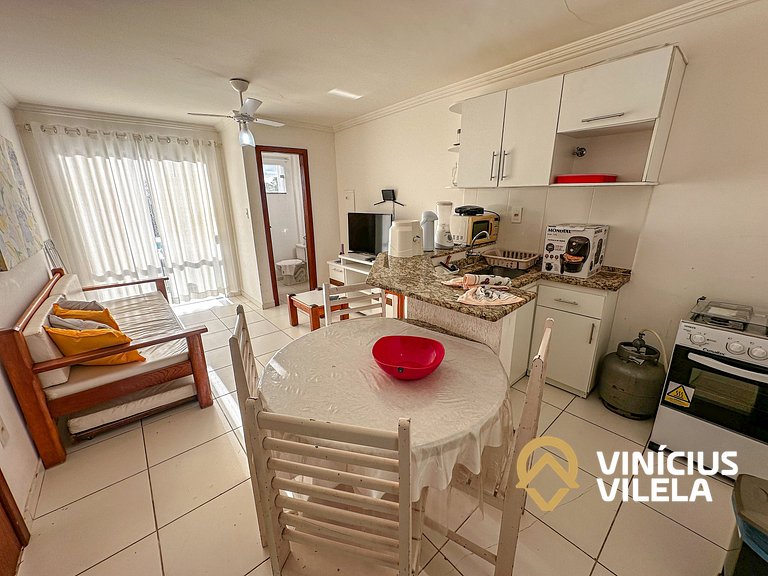 Taperapuã | Flat com Piscina e Sauna