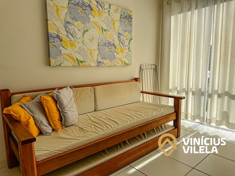 Taperapuã | Flat com Piscina e Sauna