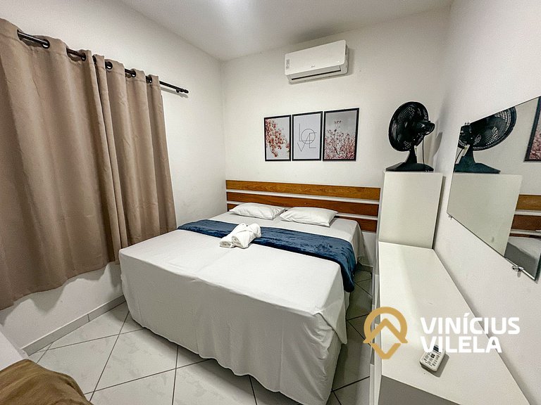 Apê Terreo 2Q+AR prox. Barraca Gaúcho(com piscina)