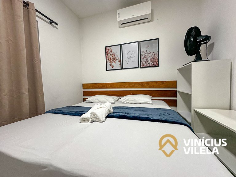 Apê Terreo 2Q+AR prox. Barraca Gaúcho(com piscina)