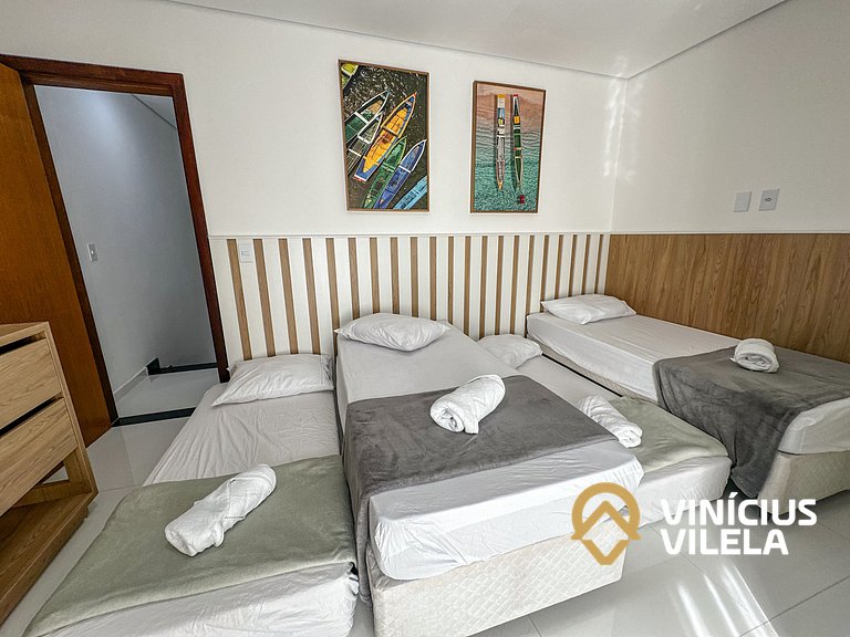 Casa 3Q toda clmatizada, Praia de Taperapuã