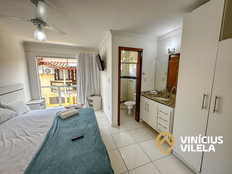 Taperapuã | Flat com Piscina e Sauna