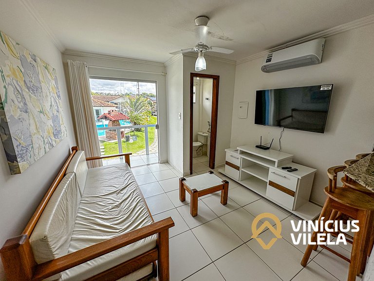 Taperapuã | Flat com Piscina e Sauna