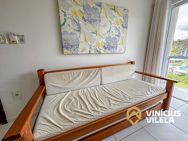 Taperapuã | Flat com Piscina e Sauna