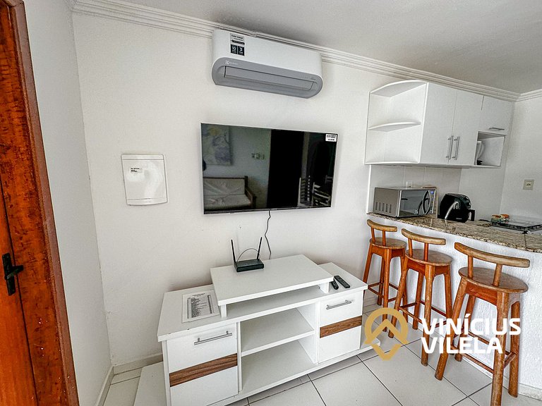 Taperapuã | Flat com Piscina e Sauna