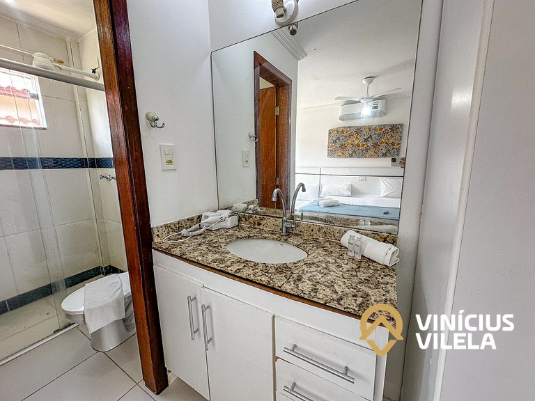 Taperapuã | Flat com Piscina e Sauna
