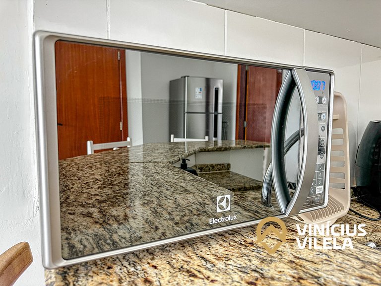 Taperapuã | Flat com Piscina e Sauna
