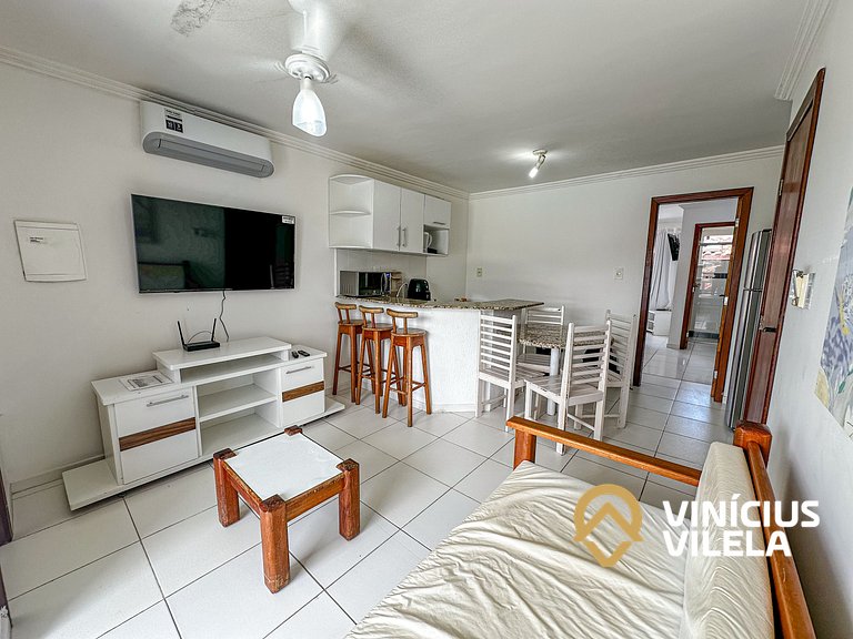 Taperapuã | Flat com Piscina e Sauna
