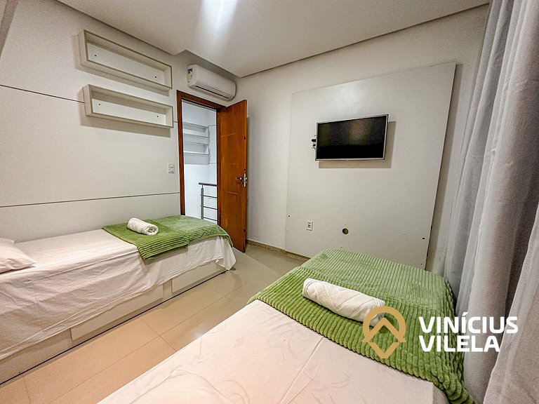 Duplex a 80m da Praia de Taperapuã