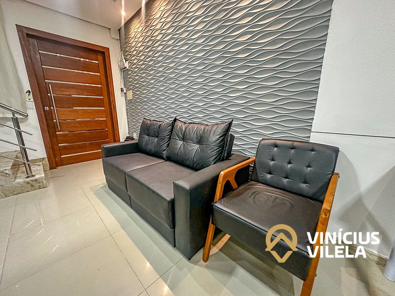 Duplex a 80m da Praia de Taperapuã