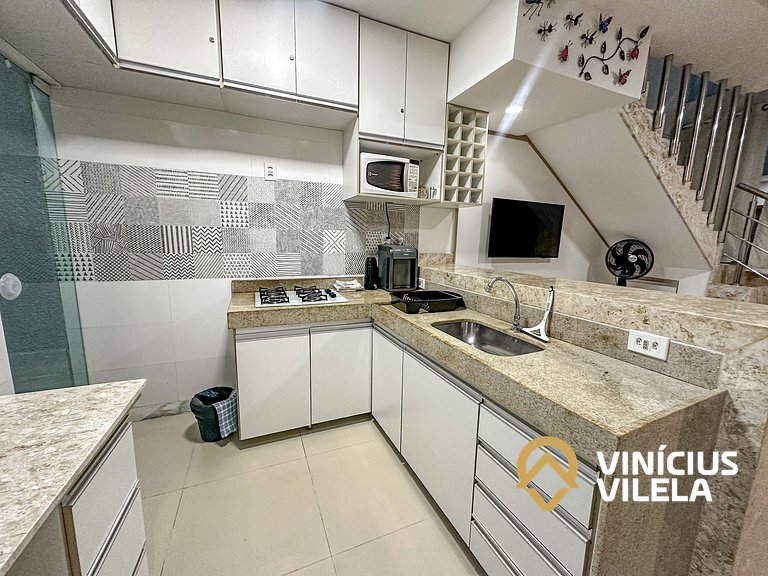Duplex a 80m da Praia de Taperapuã