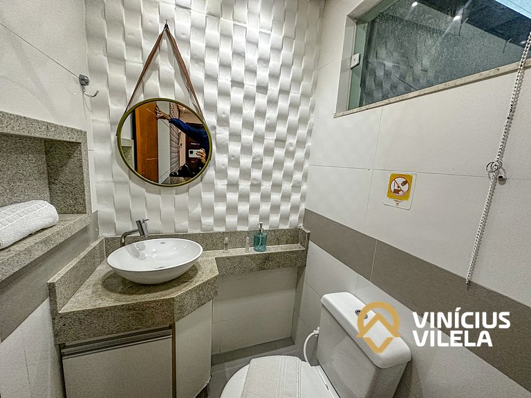 Duplex a 80m da Praia de Taperapuã