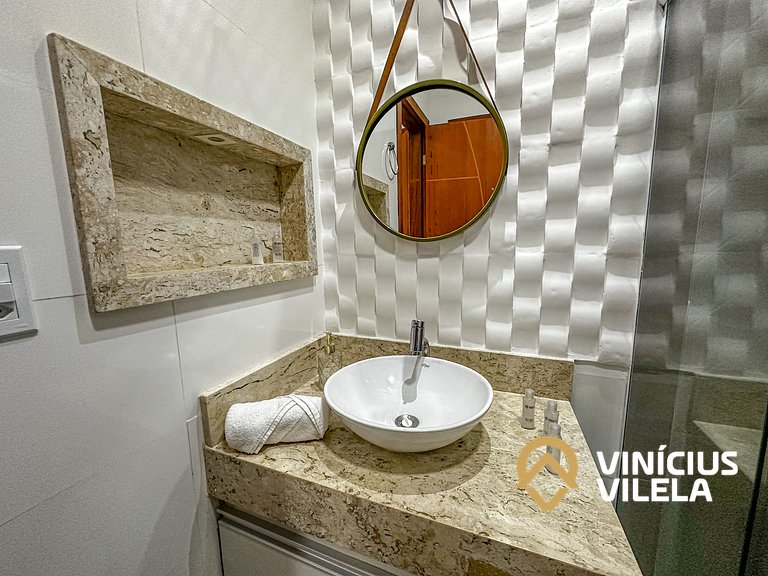 Duplex a 80m da Praia de Taperapuã