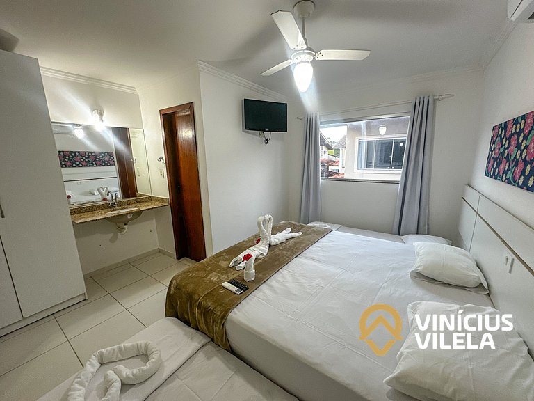 Taperapuã | Flat com Piscina e Sauna