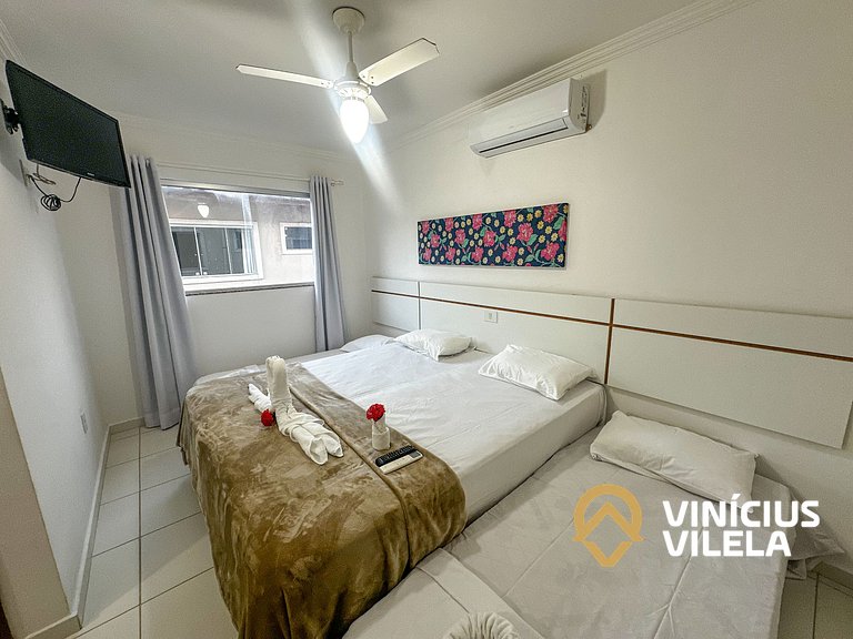 Taperapuã | Flat com Piscina e Sauna