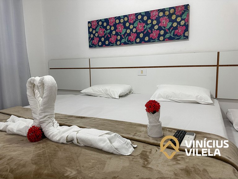 Taperapuã | Flat com Piscina e Sauna