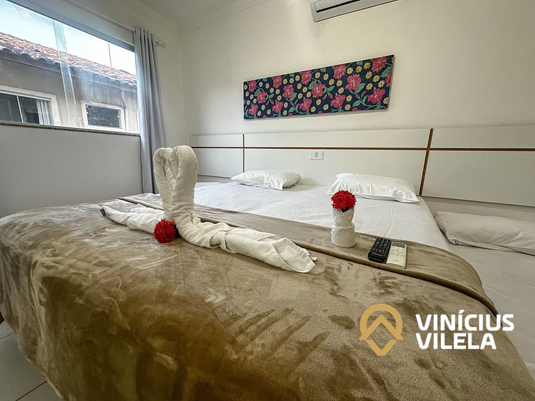Taperapuã | Flat com Piscina e Sauna
