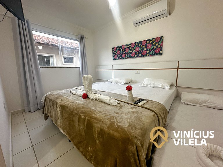 Taperapuã | Flat com Piscina e Sauna